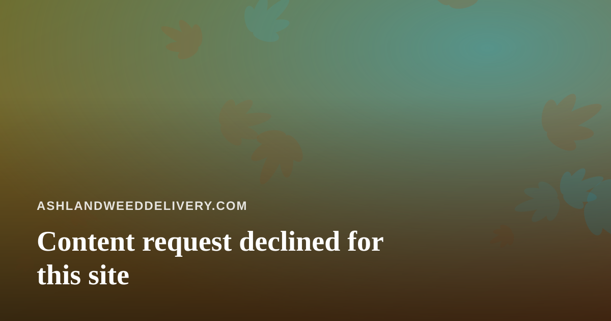 Content request declined for this site